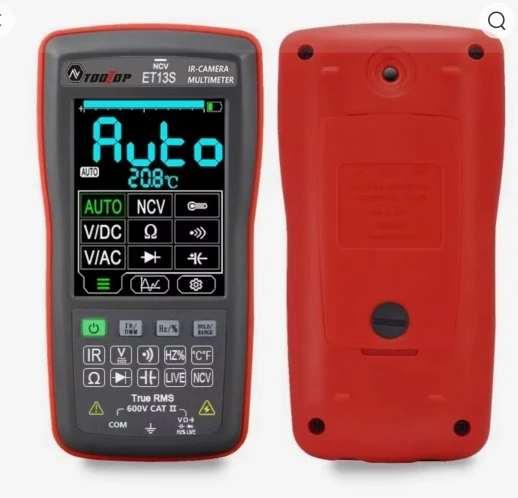 TOD 10P™ S14 Automatic FLIR Thermal Camera Multimeter with NCV, Color Screen, Logging and Image Storage