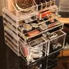 3-Pack Clear Makeup Organizer, Stackable 6-Drawer, for Vanity and Dresser Storage. 5