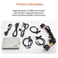 Wireless CarPlay Android Auto Decoder For BMW CCC 3 5 Series X5 X6 E90 E91 E92 E93 E60 E61 E70 E71 E72 BT AUX Mirror Link Module 6
