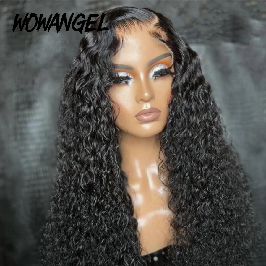 Wear And Go Glueless Curly Wigs Human Hair For Black Women Pre Plucked Pre Cut 5x5 HD Lace Closure Wigs Brazilian Virgin Curly Human Hair Wig For Beginners Natural Color 18 Inch - View #7