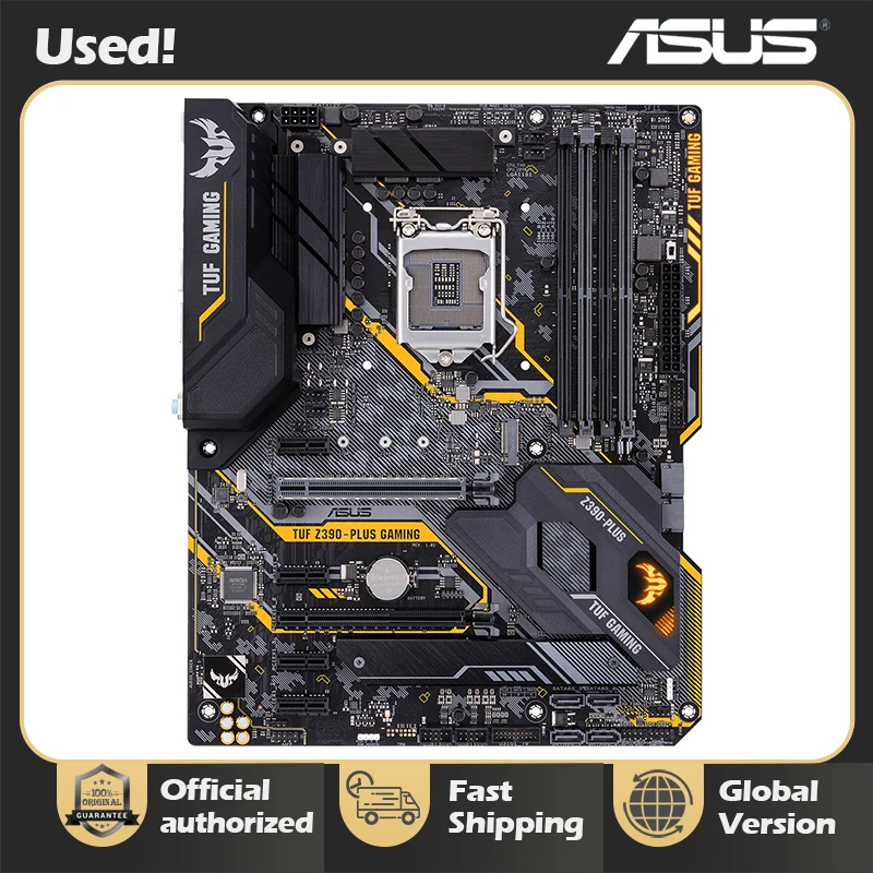 Used Asus Intel Z390 with Lga1151 For Motherboard Tuf Z390 – Plus Gaming [ATX]
