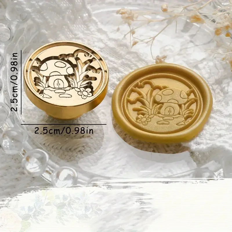 

Mushroom Seal Stamp Head beautiful for Greeting Cards, Student DIY Homework & Scrapbooking for Party Invitations Decoration