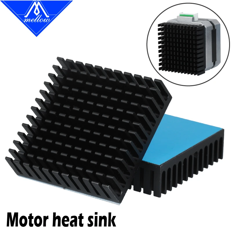 3D Printer Aluminum Motor Heatsink Extruded Heat Dissipation Electronic Heat Sink For Nema17 42 Stepper Motor Ender 3 Mellow 3d printer parts