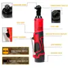 12V Electric Wrench Screwdriver 3/8 Cordless Ratchet Wrench Scaffolding Right Angle Wrench Power Tool Maximum Torque 65N.m 5