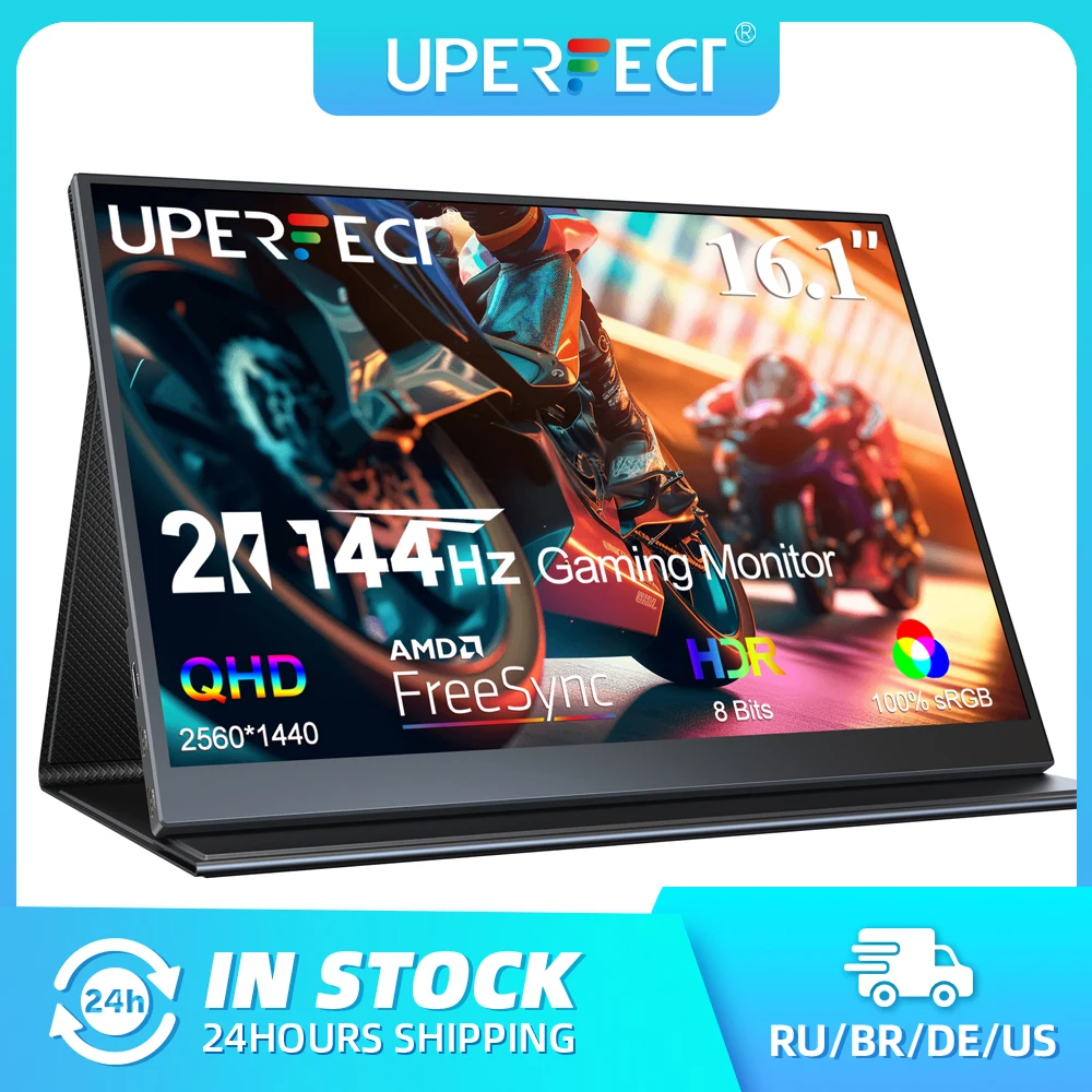  UPERFECT Monitor portátil para juegos 2K 144Hz 18