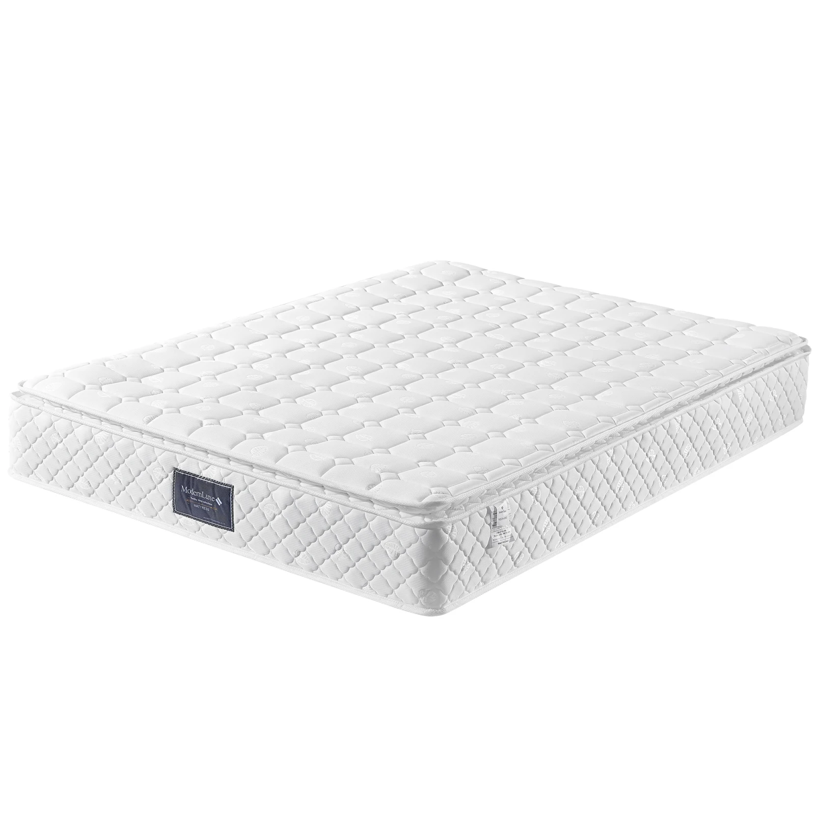 UrbanLuxe Matelas 160x200x25 cm, matelas en mousse froide à 7 zones, noyau à ressorts ensachés, classe force H3, fibre de polyester (polyester)
