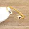 AIBEF Trendy Turkish Lucky Evil Eye Bracelet Copper Jewelry Adjustable Open Women Daily Wear Cuff Bangle Creative Exquisite Gift 3