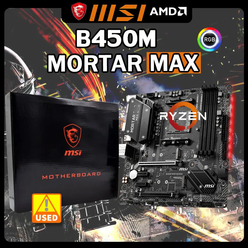 B450m Placa M e Am4 Para Ryzen 5 5600ge Cpus Msi B450m Morteiro Max 