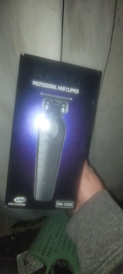 Kemei 2299 barbeiro aparador de cabelo sem fio 0mm zero lacunas escultura clipper detalhe profissional máquina corte acabamento elétrico photo review
