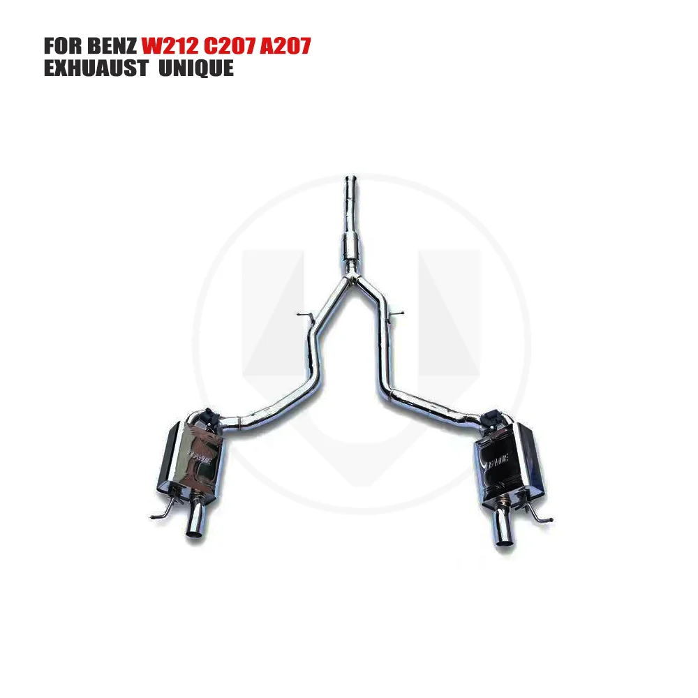 

UNIQUE Stainless Steel Exhaust System Performance Catback For Mercedes Benz E300 E320 E350 High Flow Downpipe With Heat Shield