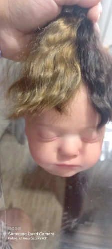 「natural curly hair」Witdiy brand reborn doll wig mohair is as soft as lanugo hair and uses safe dyes, so feel free photo review
