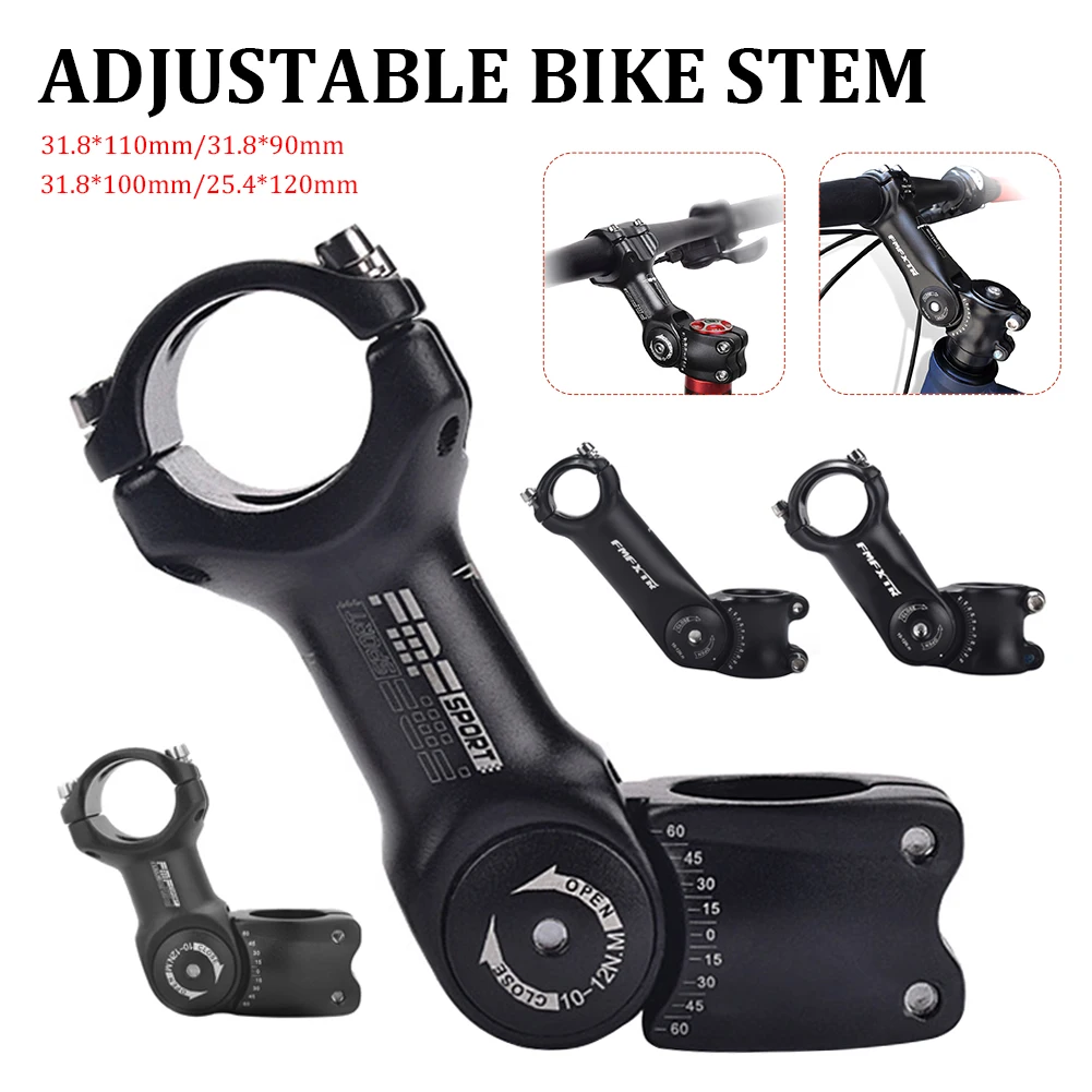 MTBBicycleStem254mm318mmAluminumAlloyBikeStemAdjustable