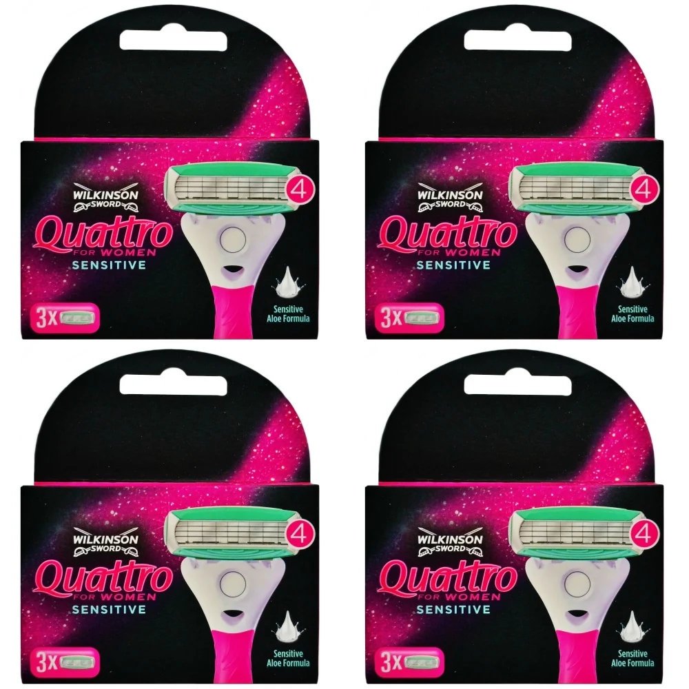 

Wilkinson Sword Quattro For Women, 12 Replaceable Blades