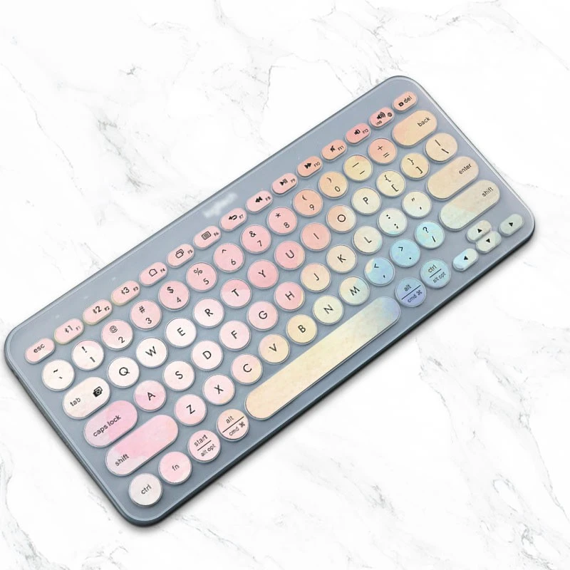 Wireless Keyboard Cover For Logitech K380 Wireless Colorful Us Soft