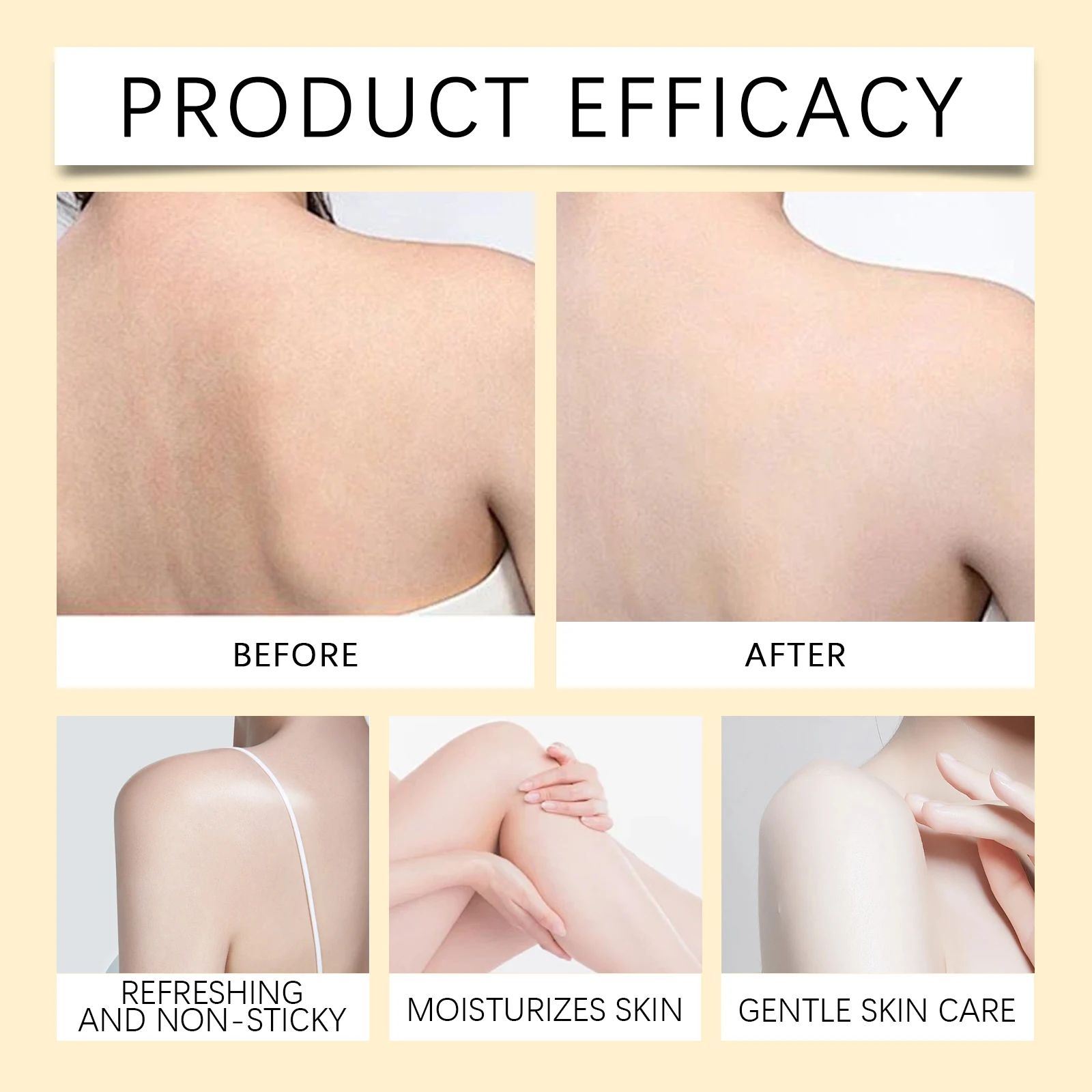 product efficacy , Whitening and Hydrating Body Lotion for All Skin Types (Viareline)