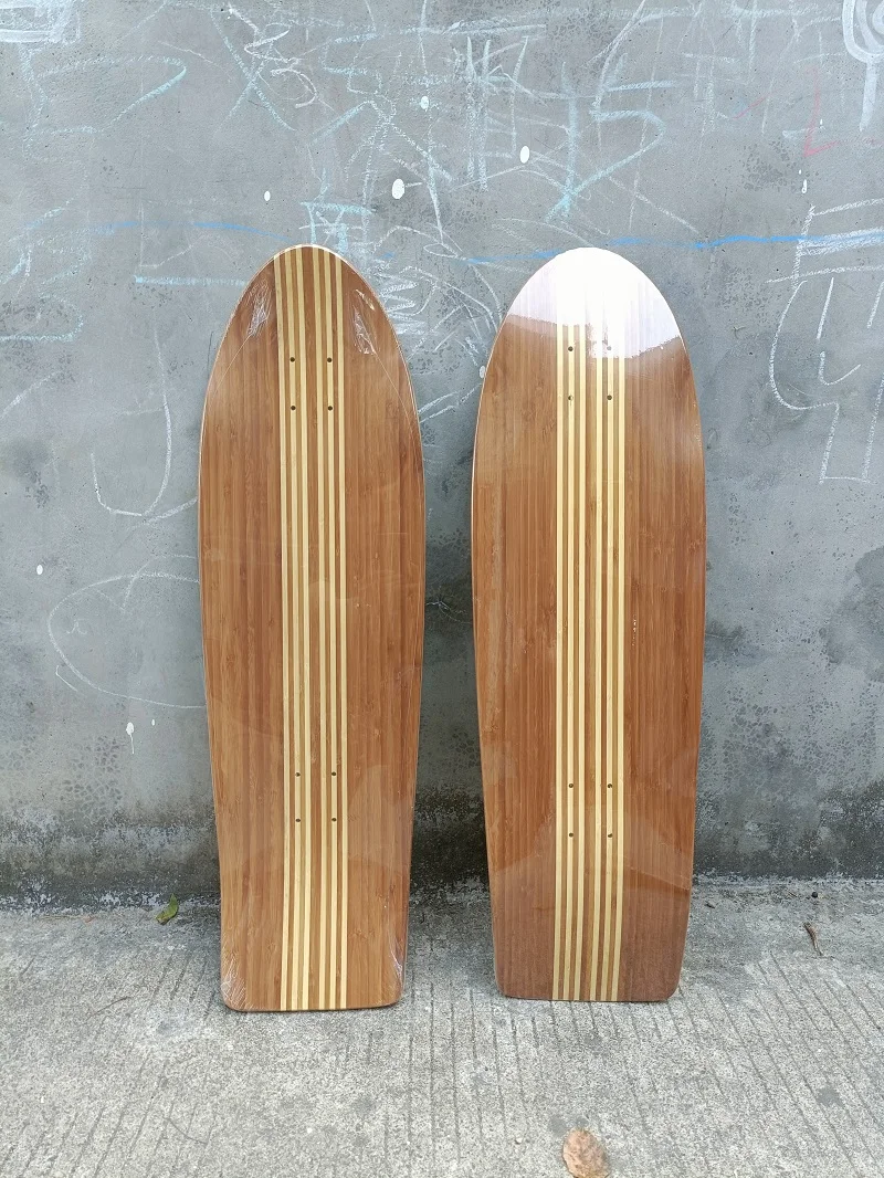 

Bamboo surf skate deck skateboard deck bamboo with canandian maples deck new design deck 32inch 34 inch smooth 77 snap pumping
