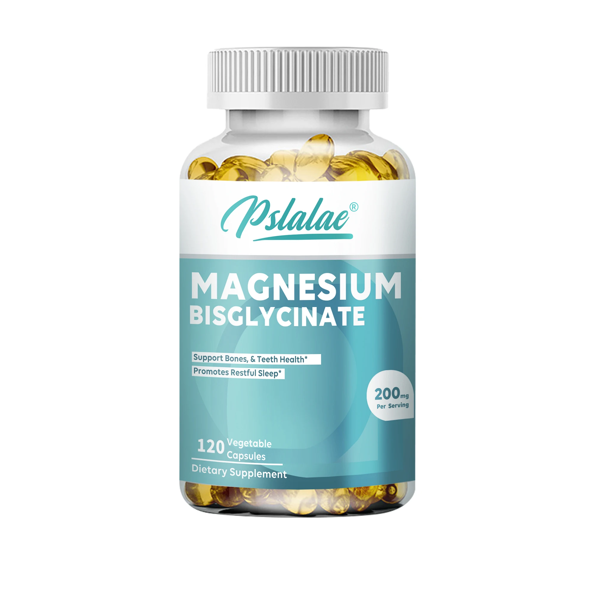 thumbnail image 1 of Bisglicinato de magnesio 200 mg: favorece la salud de los músculos, los nervios, las articulaciones y el corazón y promueve un sueño reparador - 120 s, 1 of 5