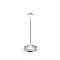 Sleek Portable LED Cordless Table Lamp - Modern Rechargeable Nightstand Light, Dimmable (2500mAh Battery)
