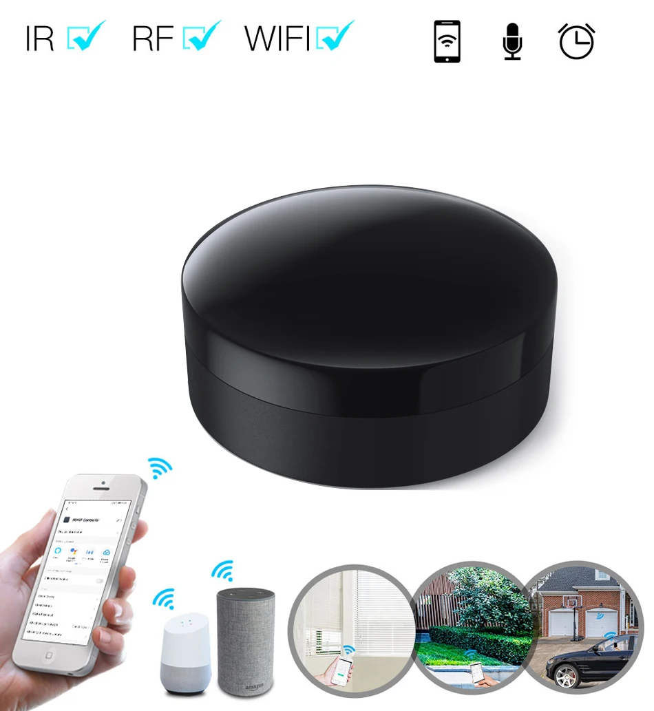 Control remoto universal para teléfono inteligente, dispositivo inteligente con Control de voz, compatible con Alexa, asistente de Google Home, Apple,Android, Tuya - Imagen 2