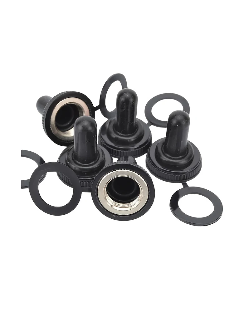 5 Stück 12 mm wasserdichte Abdeckung für Kippschalter aus Edelstahl – Detail 6