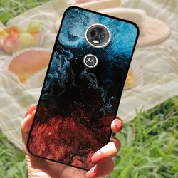 Silicone Soft Shockproof TPU Marble Back Case for Moto E5 Play EU (48)