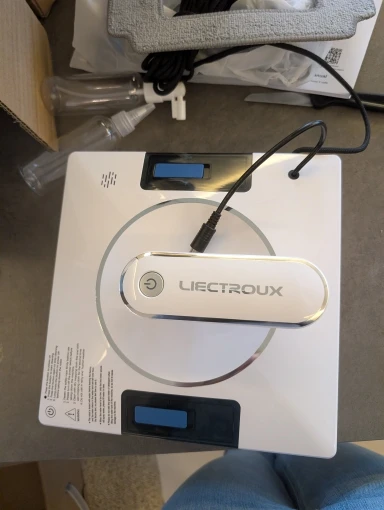 (promo code:  AEEU55 )Window Vacuum Robot Cleaner Liectroux YW509, 4-Way Spray, AI intelligent Wipping, Updated Laser,Smart Home Glass Wall Washing photo review