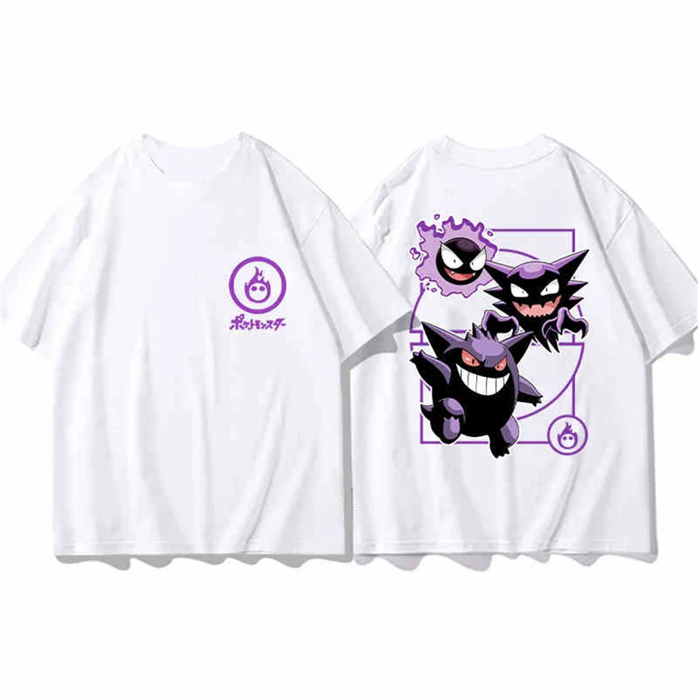 MINISO Pokémon Women's Tops Pokemon cotton Print T Shirt Trendy Summer Casual Short Sleeve Pikachu Cute Daily Clothing Tees New 4