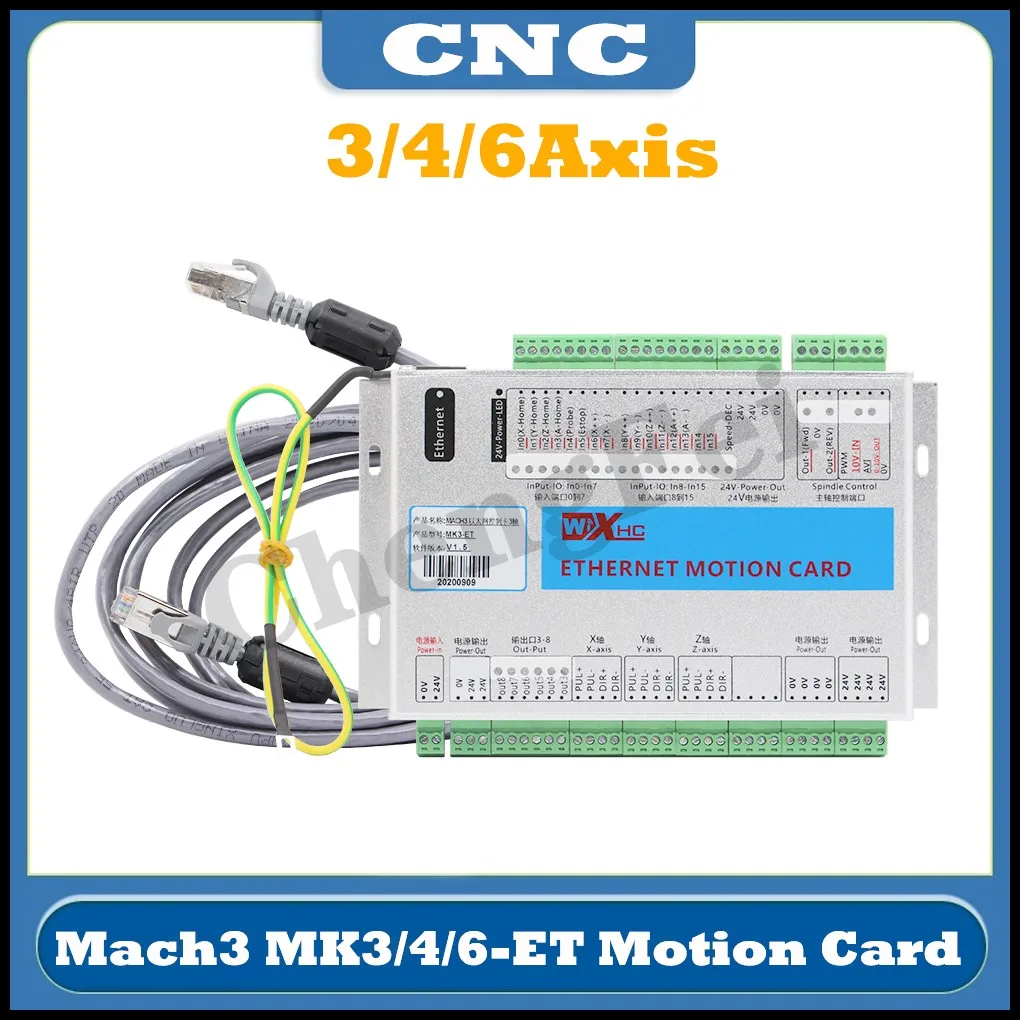 

Плата управления движением CNC XHC Ethernet 3/4/6 Axis MACH3, частота 2000 кГц, плата переключения управления для шагового двигателя/серводвигателя