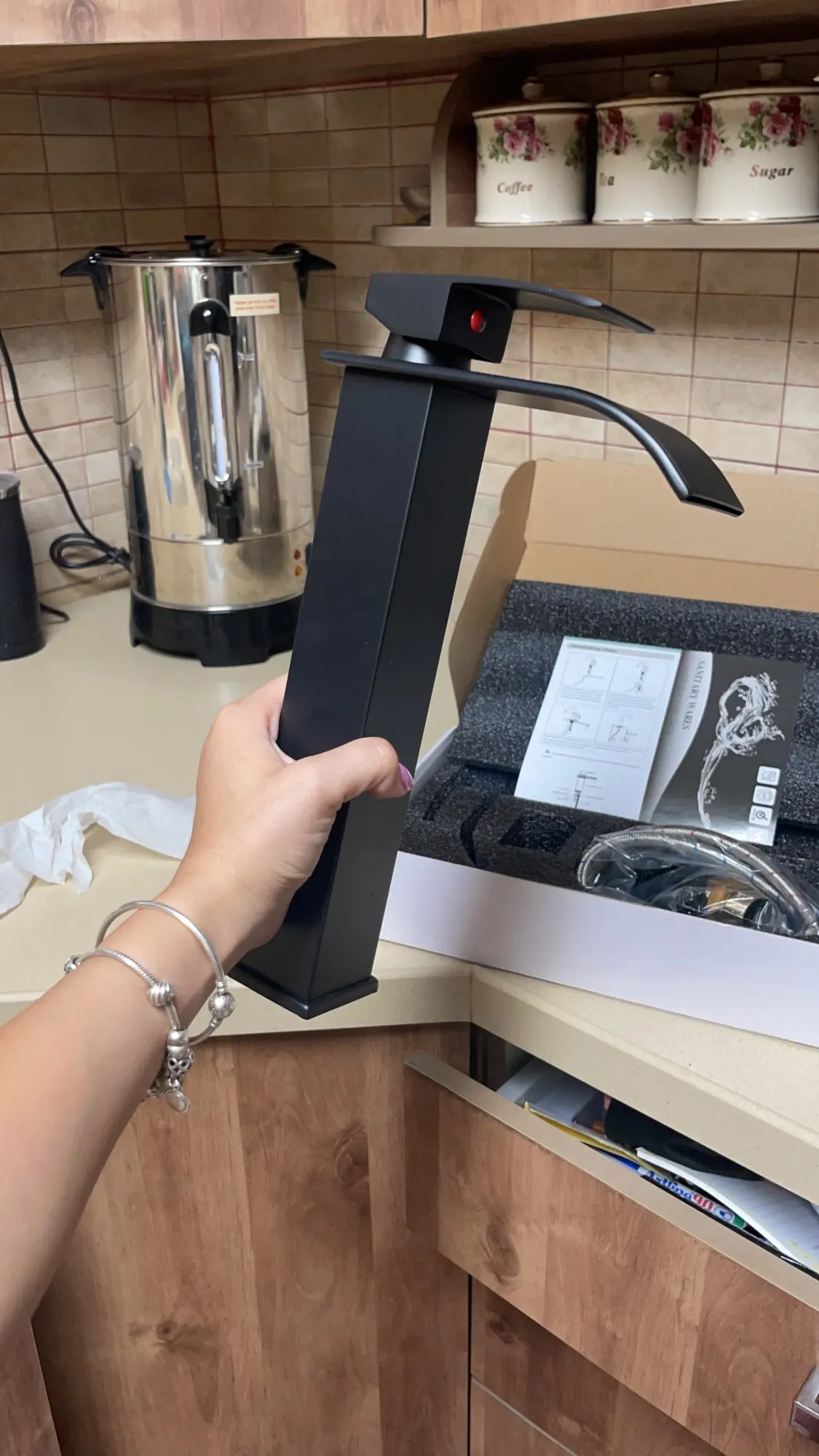 Robinet de salle de bain noir photo review