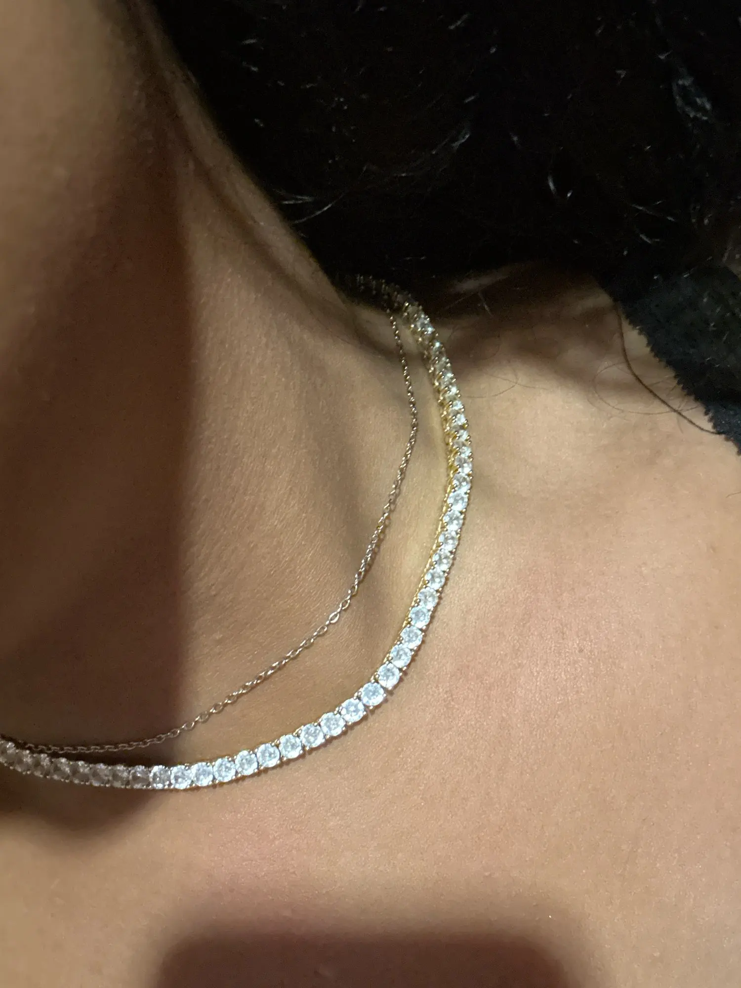 925 Sterlingsilber Moissanit Gliederkette