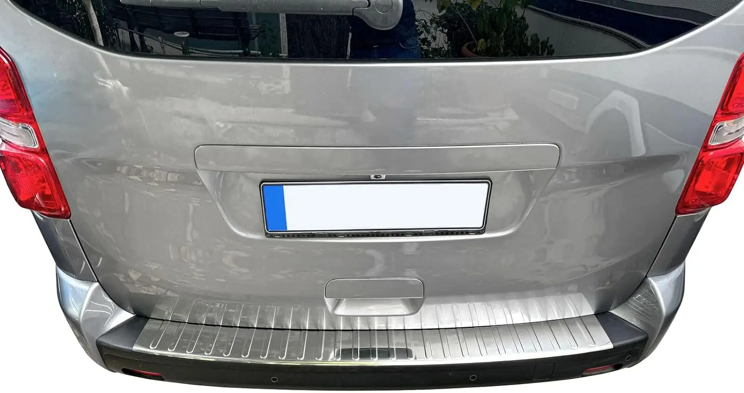 Protector Parachoques Trasero Válido Para Opel Zafira C Tourer | 2011-2019 Acero Inoxidable Mate Proteccion