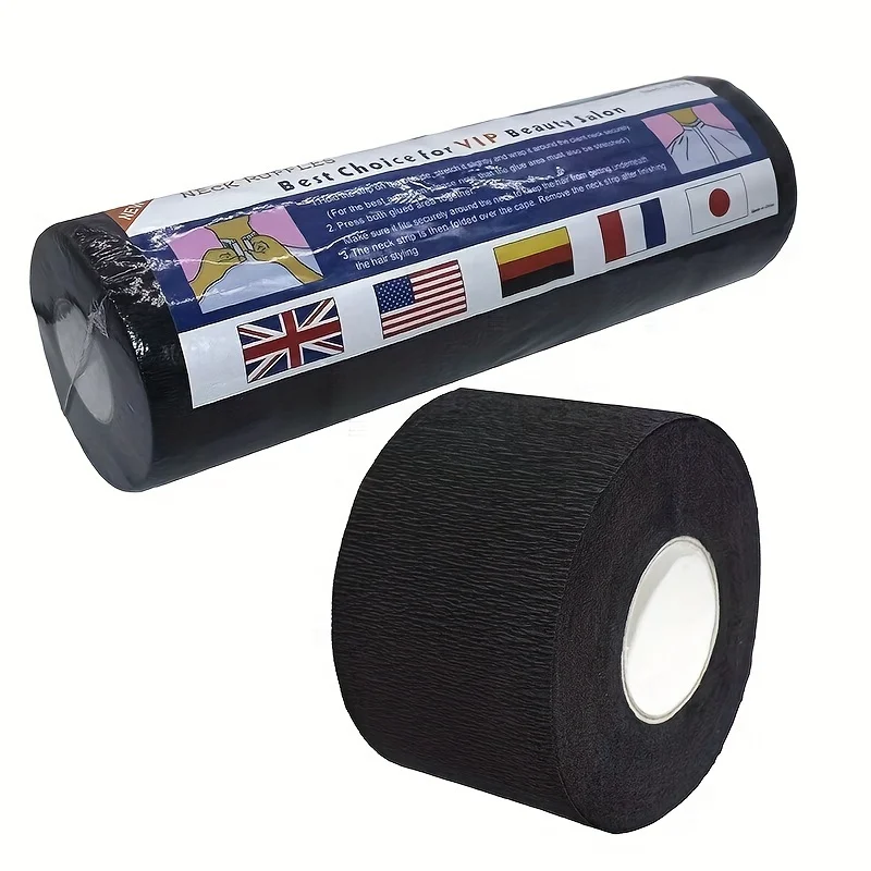 Disposable Neck Strips Hair Cutting Accessories Elastic Neck Paper Adjustable Barber Hairdressing Tools