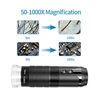 WiFi USB Digital Handheld Microscope 50 to 1000x Wireless Magnification Endoscope Camera WIth 8 LED  for IPhone Android 2