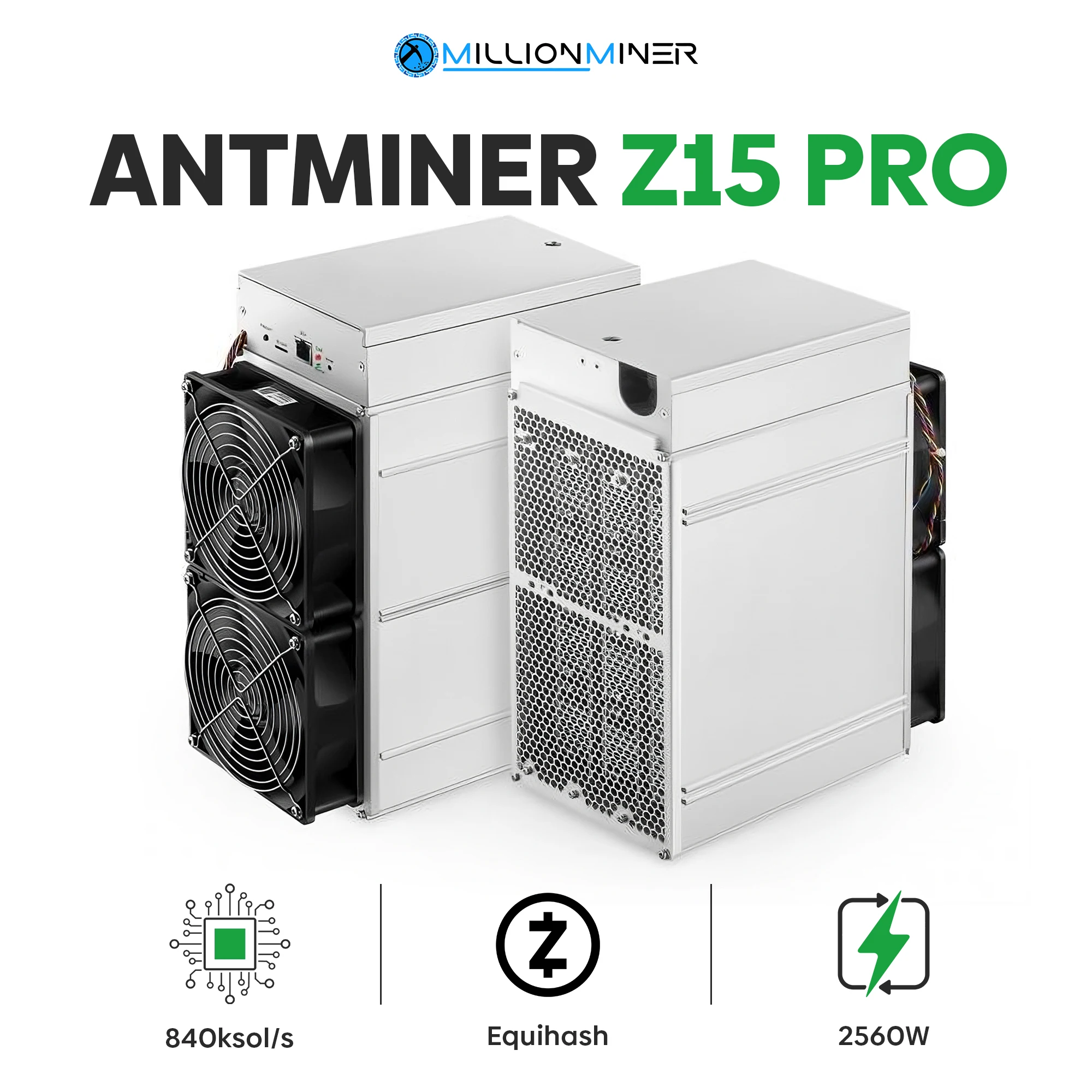 

Новинка, Bitmain Antminer Z15 Pro 840 KSOL/S (ZCASH)