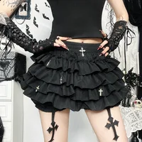 Jupes e-girl Harajuku Kawaii Y2K pour femmes, jupe-culotte avec pendentif croisé, robe courte esthétique Fairycore, Vintage, gothique, Punk, Short à gâteau 3