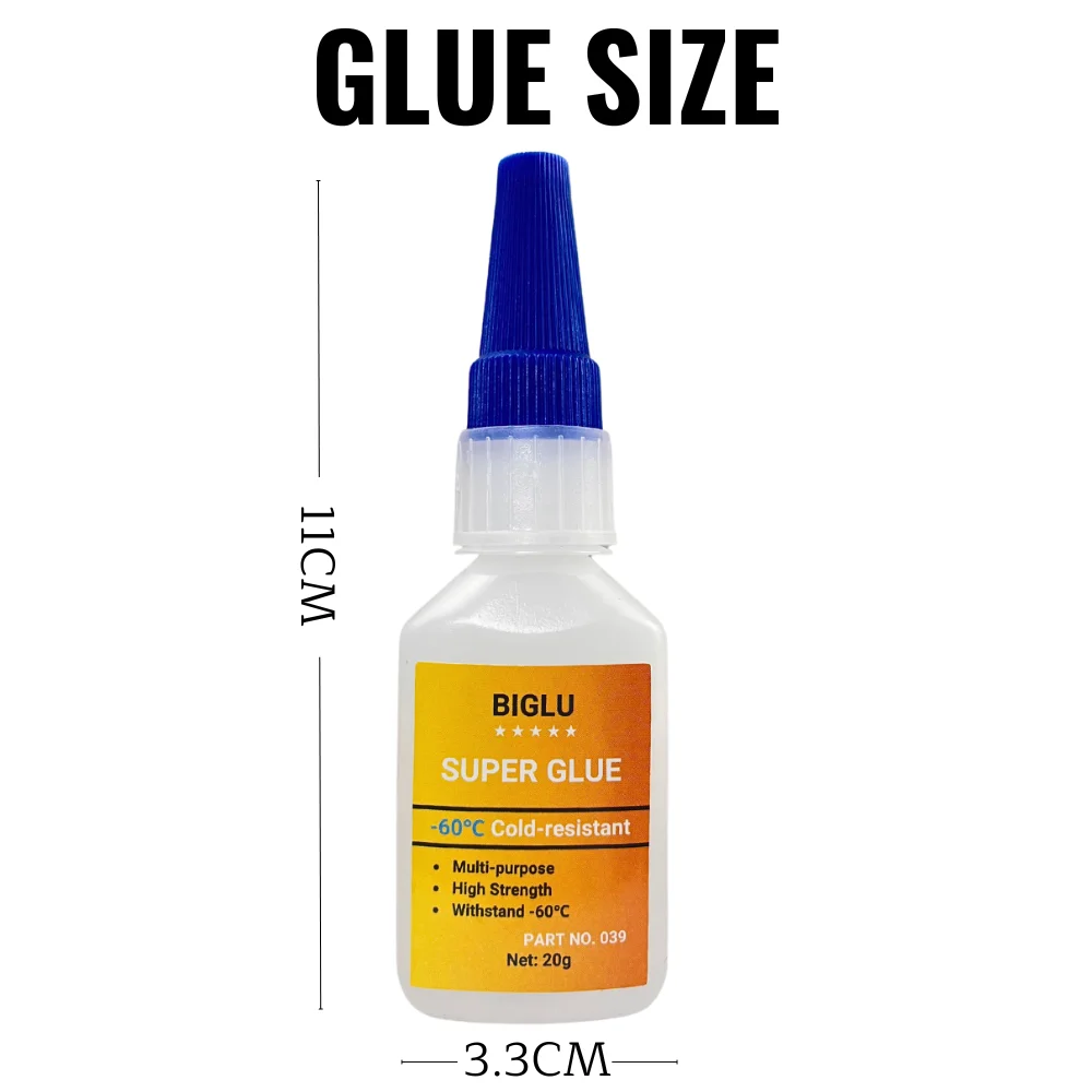 BIGLU -60℃ Cold-resistant Multi-Purpose Strong Liquid Transparent Adhesive Fast Instant Super Glue 3