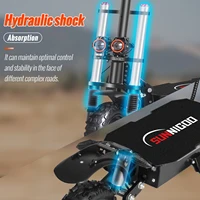 6000W puissant Scooter électrique 60V 38Ah vitesse maximale 85 km/h 100km portée 11 ''pneu double amortisseur pliant EScooter pour adultes 4