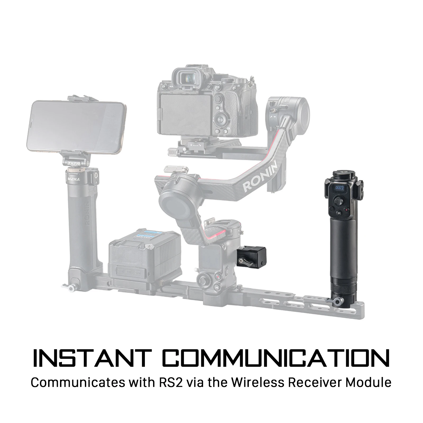 Tilta Adattatore Con Contrappeso Per Piastra Base A Sgancio Rapido - Compatibile DJI RS4/RS3/RS2/RSC2, Con Peso Da 60g, TGA-BCA