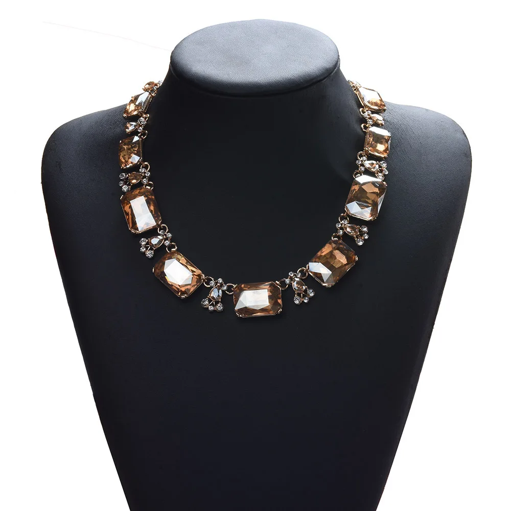 Dolce & Gabbana Gold Crystal Bug Charm Pendant Statement Necklace • Gold
