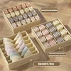 1-2Pcs Underwear Storage Boxes Socks Clothes Storage Organizer Non-woven Fabric Drawer Type Panties Three-piece Set Box Box Home 1