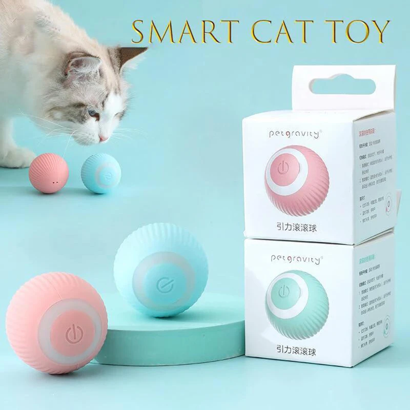 BPA Free Smart Interactive Cat Toy Ball USB ricaricabile giocattolo per  gatti automatizzato con luce colorata Power Ball Kitten Toy - AliExpress