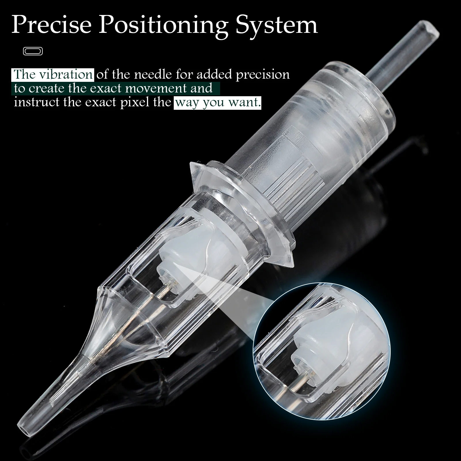INKIN Real Safety Tattoo Needle Cartridge Precise Positioning Liner Shader for Tattoo Permanent Makeup Pen Machine 10 Pcs/Box 2
