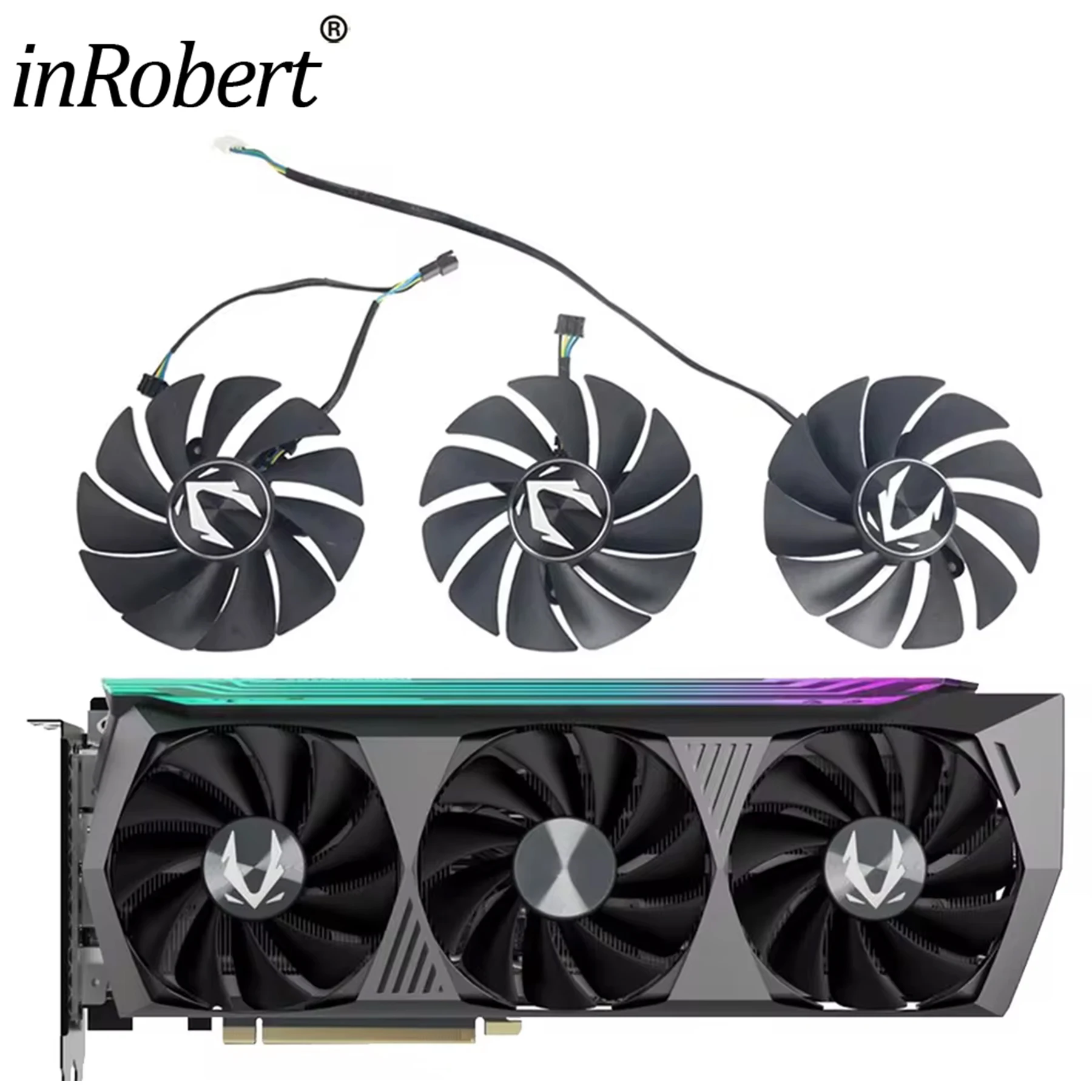 Scheda Grafica Rtx 3090 Ventola Scheda Grafica LTANDBR 87 Mm - Per - Foto 7