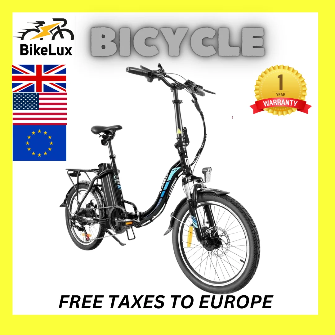 

KAISDA K7 Folding Electric Bike Folding 350W Motor 12.5Ah Battery 20*1.95 inch Tire Mountain Bicycle APP Control Moped Ebike