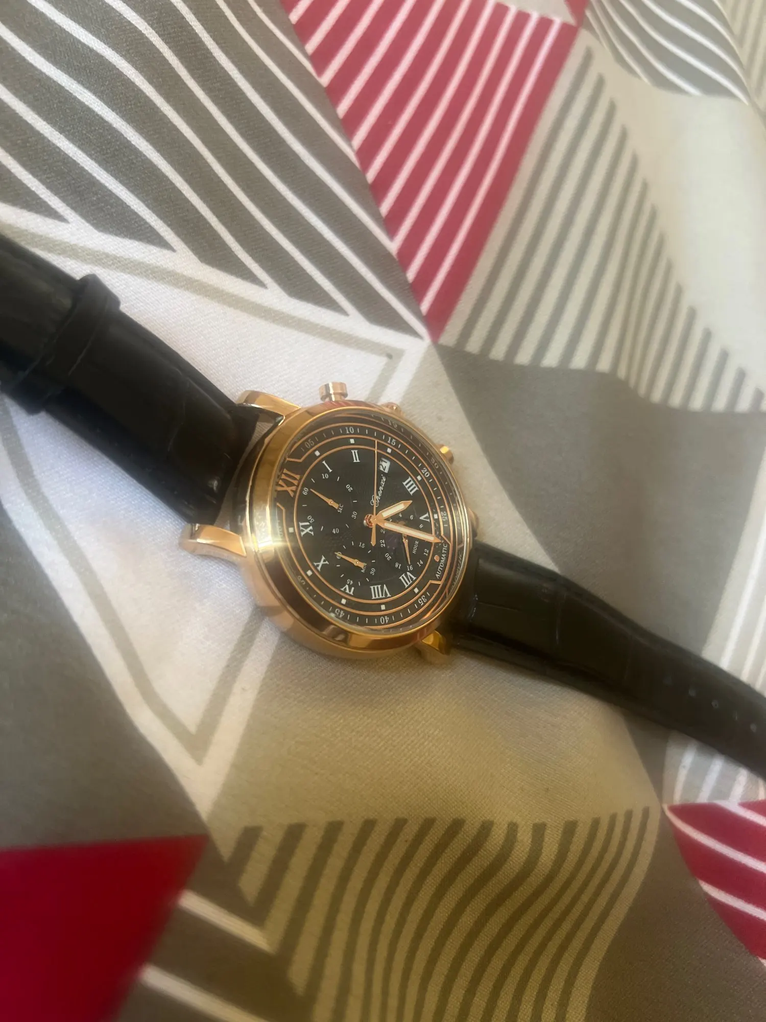 Chenxi 976 Men's Leather Chronograph Quartz Watch - Luminous photo review