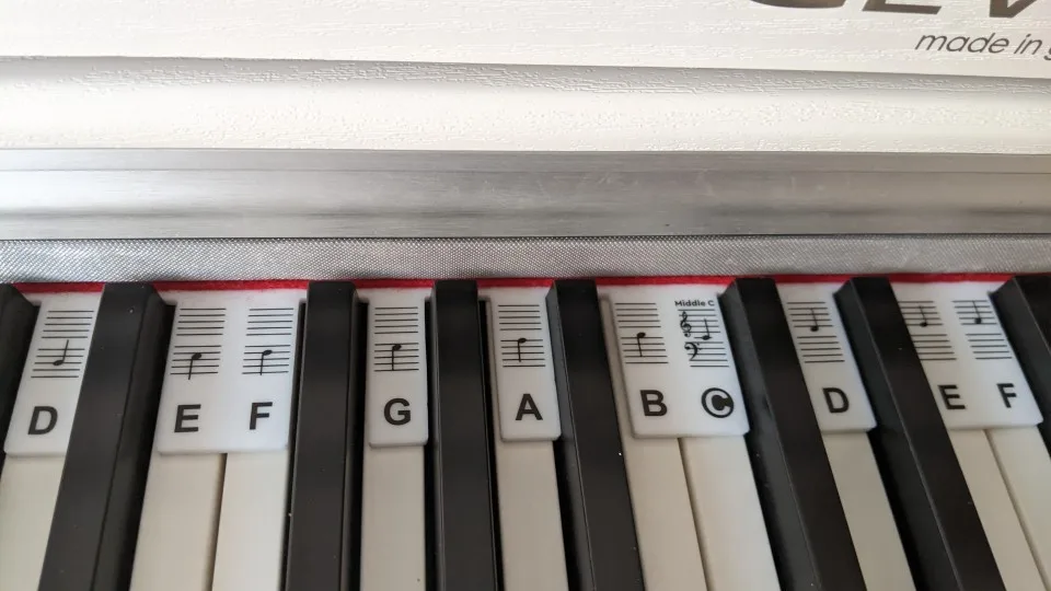 Verwijderbare Bladmuziek Labels voor Piano of Toetsenbord photo review