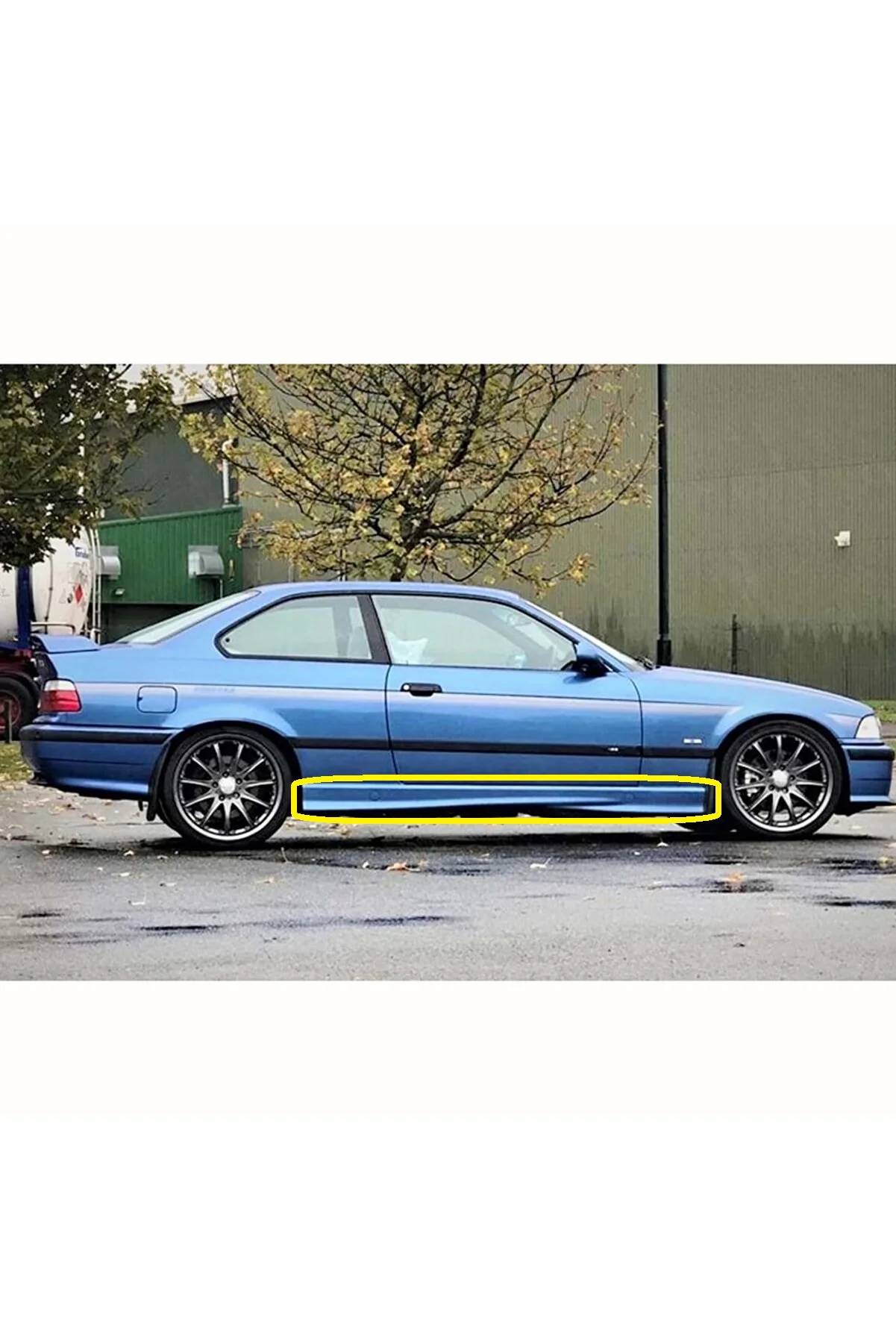For Bmw E36 3 Series M Compatible Technic Side Skirt Set Plastic 1990-2000 Models - Sill Trim Modify Rocker Spoiler Auto Mirror