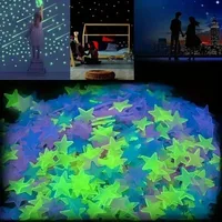 100 Piece Luminous Star Wall Sticker, Suitable for Bedroom, Ceiling, and Wall Decoration, Creating An Exclusive Starry Sky Wall 2