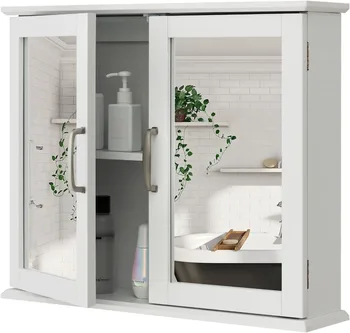 2-Door Bathroom Mirror Cabinet 1