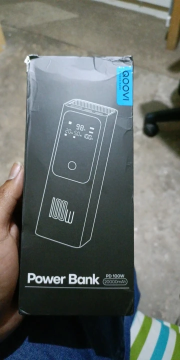 QOOVI PD 100W Power Bank 20000mAh External Battery Capacity Fast Charging Portable Charger Powerbank photo review
